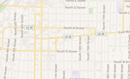 map of 15 South 12th Street Richmond, IN 47374