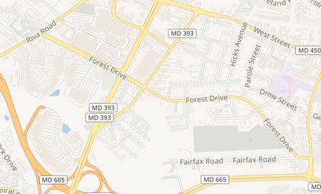map of 2124 Forest Annapolis, MD 21401