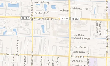 map of 1941 S Military Trl # 52 West Palm Beach, FL 33415