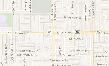 map of 1014 E Avenue J E7 Lancaster, CA 93535