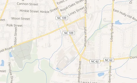 map of 918-B Randolph St Thomasville, NC 27360