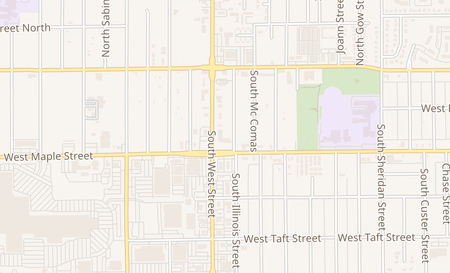 map of 240 S West St Ste 95 Wichita, KS 67213