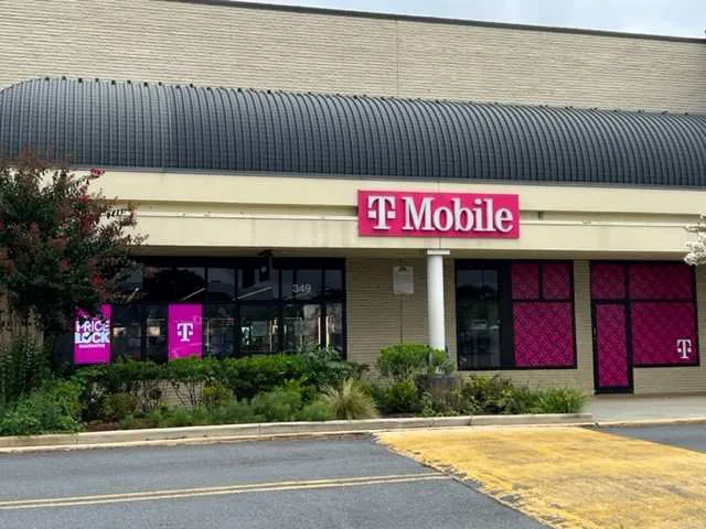 Exterior photo of T-Mobile Store at Laurel Shopping Center, Laurel, MD
