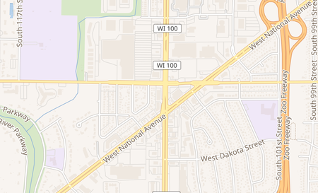 map of 2721 S 108th Street West Allis, WI 53227