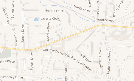 map of 1187 Veterans Memorial Hwy Sw Mableton, GA 30126