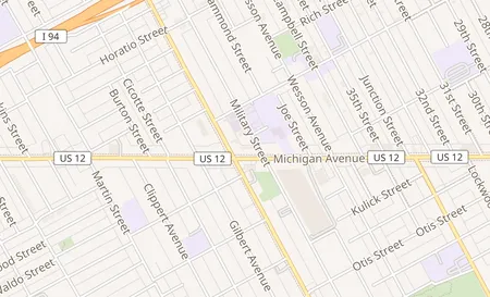 map of 6236 Michigan Ave Detroit, MI 48210