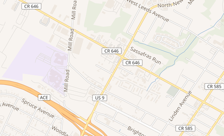 map of 845 N New Road Pleasantville, NJ 08232