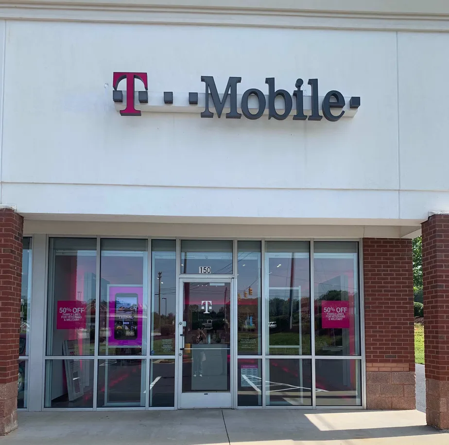 Exterior photo of T-Mobile store at Forest Hill Rd & Hwy 64, Lexington, NC
