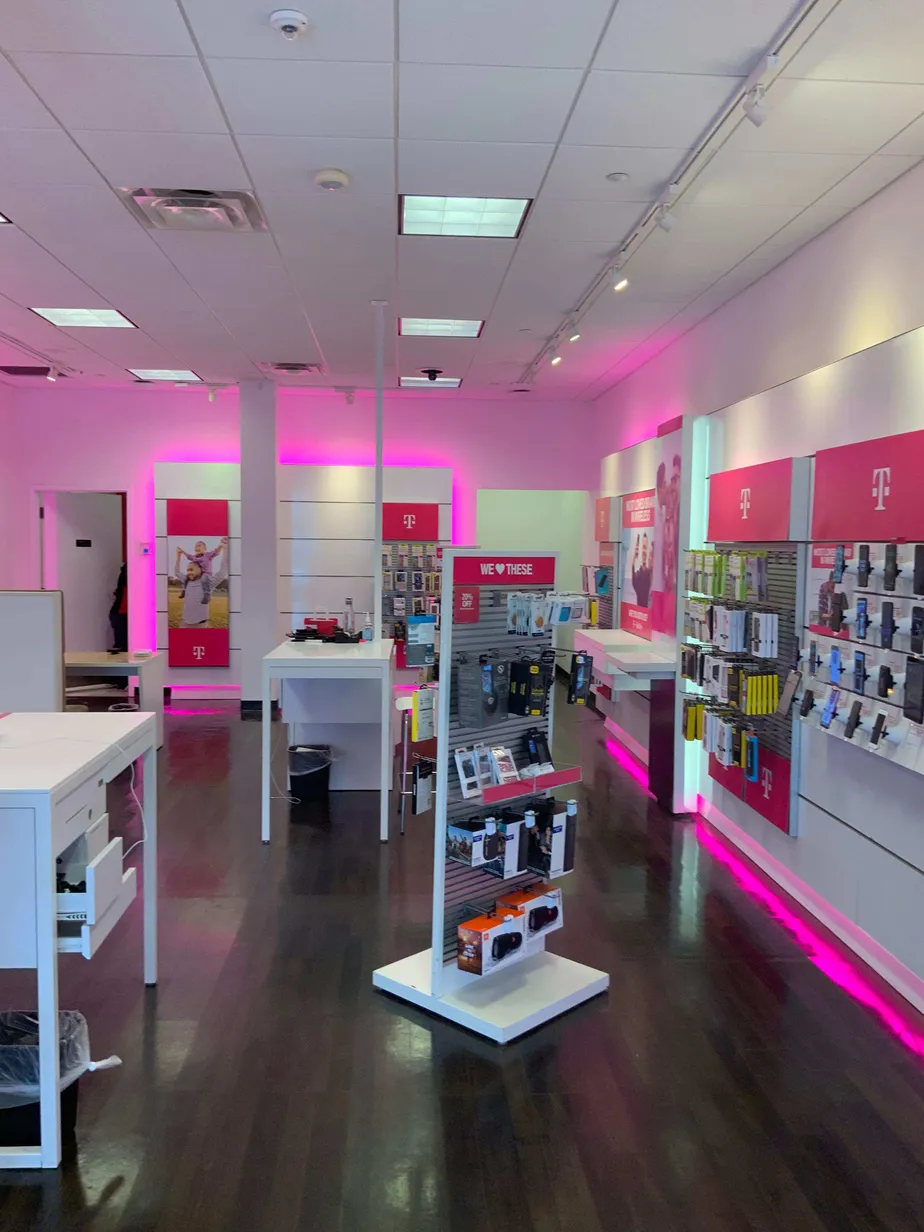 Interior photo of T-Mobile Store at Shady Grove Rd & Fallsgrove Rd, Rockville, MD