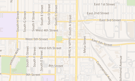 map of 220 W. 5th St Oxnard, CA 93030