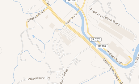 map of 2876 Greensboro Road Martinsville, VA 24112