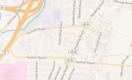 map of 7666 Reading Rd 3 Cincinnati, OH 45237