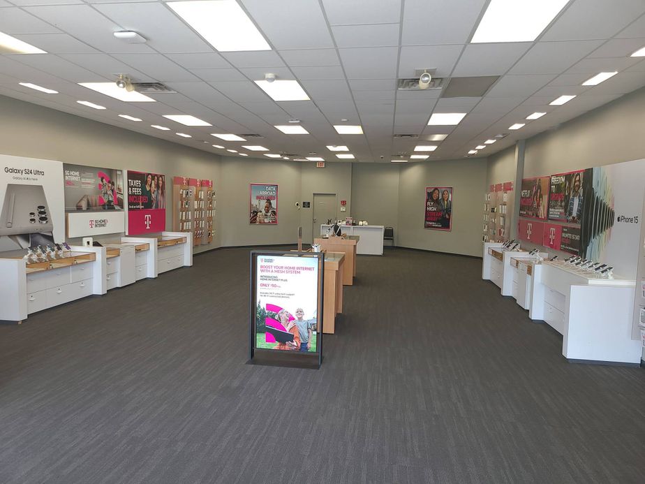 Interior photo of T-Mobile Store at Harry Sauner Rd & Careytown Rd, Hillsboro, OH