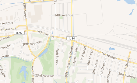 map of 1836 18th Ave. East Moline, IL 61244