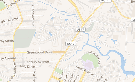 map of 3840 George Washington Hwy Portsmouth, VA 23702