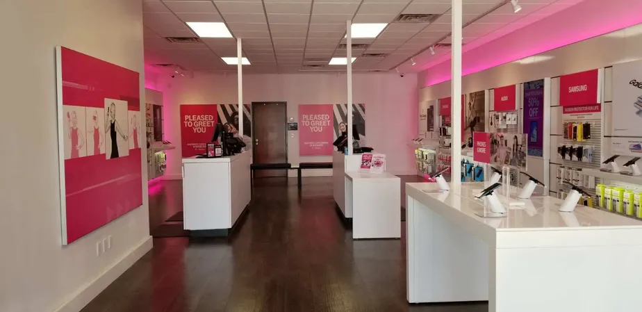 Interior photo of T-Mobile Store at 98th St & Slide Rd, Lubbock, TX