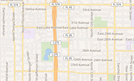 map of 3502 N Nebraska Ave Tampa, FL 33603
