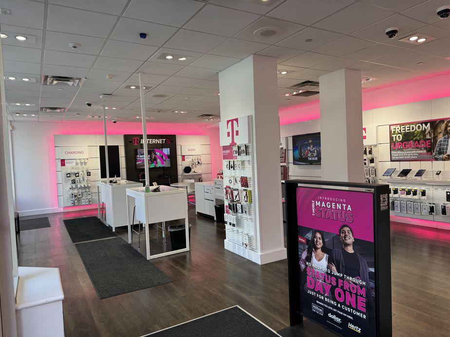 Interior photo of T-Mobile Store at Hancock & Huntley, Quincy, MA