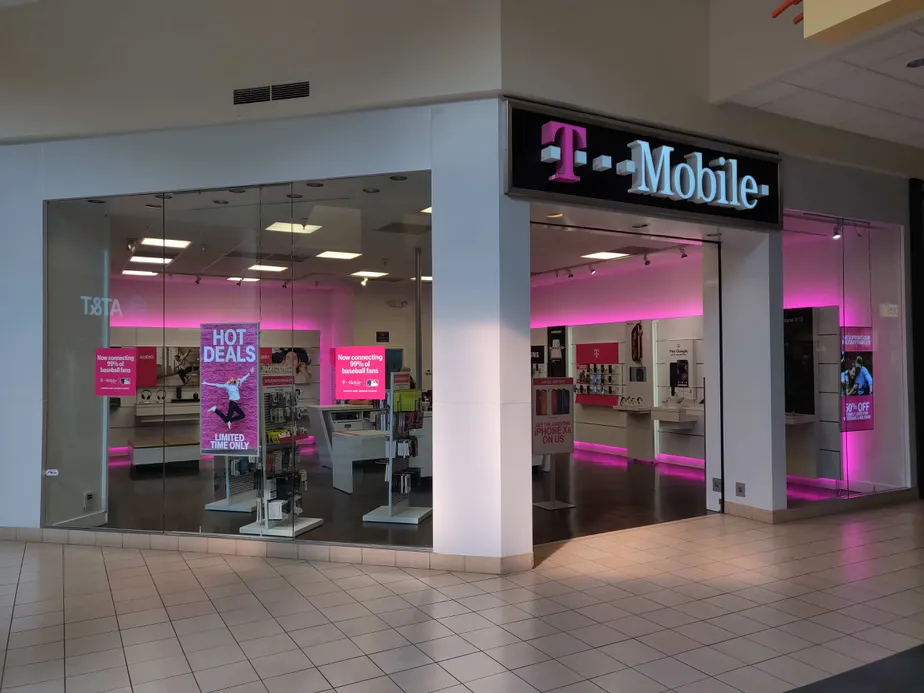 Exterior photo of T-Mobile store at Grand Teton Mall 2, Idaho Falls, ID