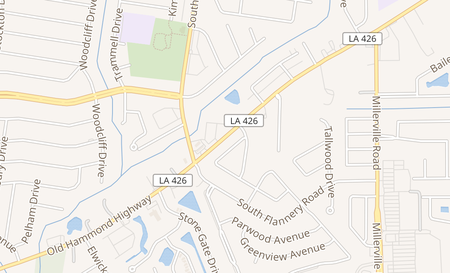 map of 13315 Old Hammond Hwy Baton Rouge, LA 70816