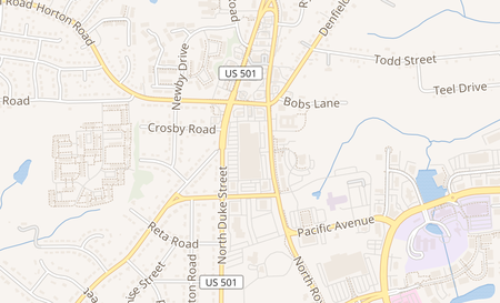 map of 3600 N Duke St 11 Durham, NC 27704