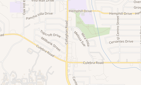 map of 1500 Callaghan Rd San Antonio, TX 78228