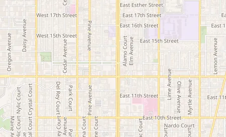 map of 1335 Long Beach Blvd Long Beach, CA 90813