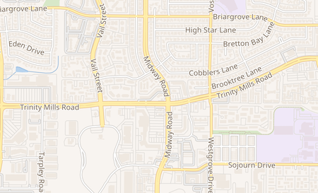 map of 17607 Midway Rd 110 Dallas, TX 75287