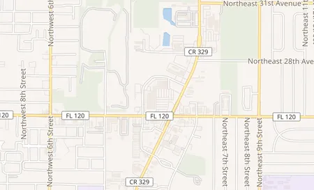 map of 2448 N Main St Gainesville, FL 32609
