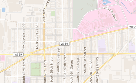 map of 5600 W National Ave Milwaukee, WI 53214