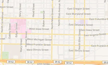 map of 501 N Main St C Evansville, IN 47711
