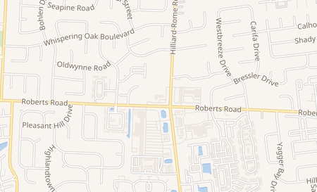 map of 5474 Roberts Rd Hilliard, OH 43026
