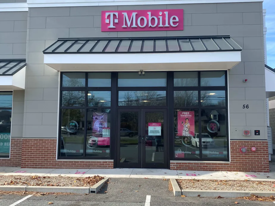  Exterior photo of T-Mobile store at Davis Straits & Spring Bars Rd, Falmouth, MA 
