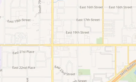 map of 8155 E 21st ST #FF Tulsa, OK 74129
