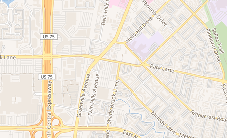map of 8224 Park Ln. #112 Dallas, TX 75231