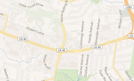 map of 1099 N Rolling Rd Catonsville, MD 21228