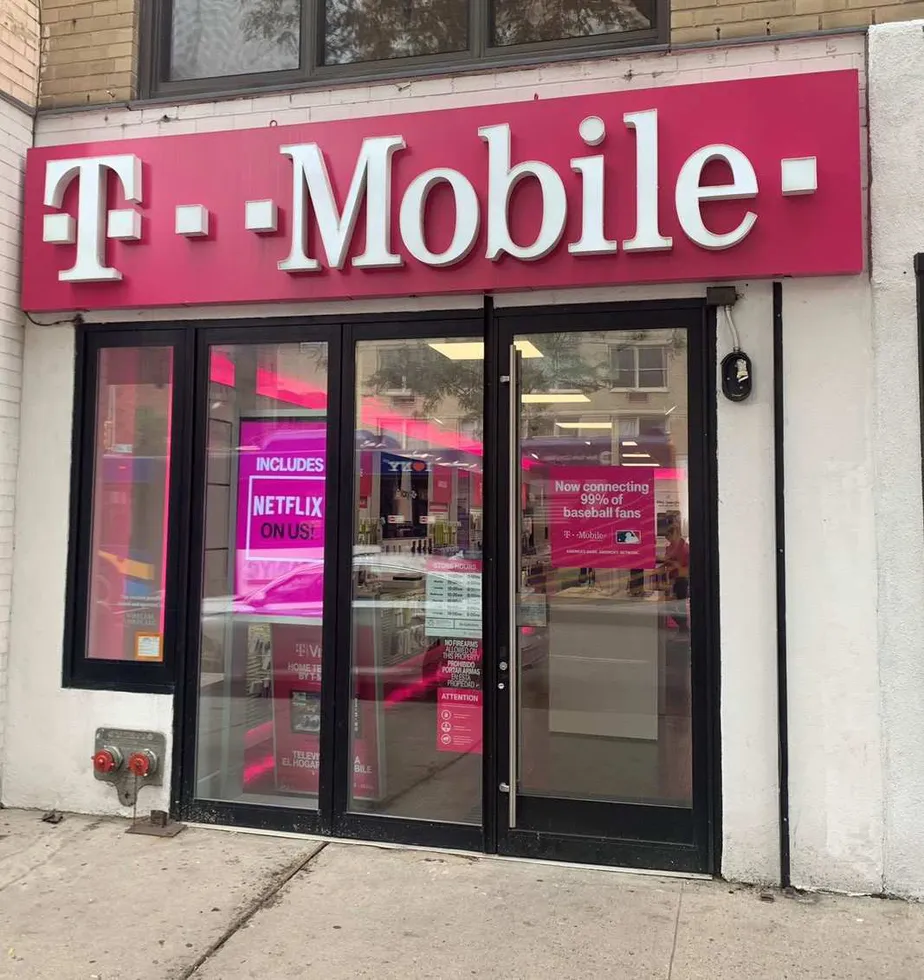 Exterior photo of T-Mobile store at 3rd Ave & E 29th St, New York, NY