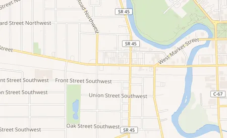 map of 917 West Market St Warren, OH 44481