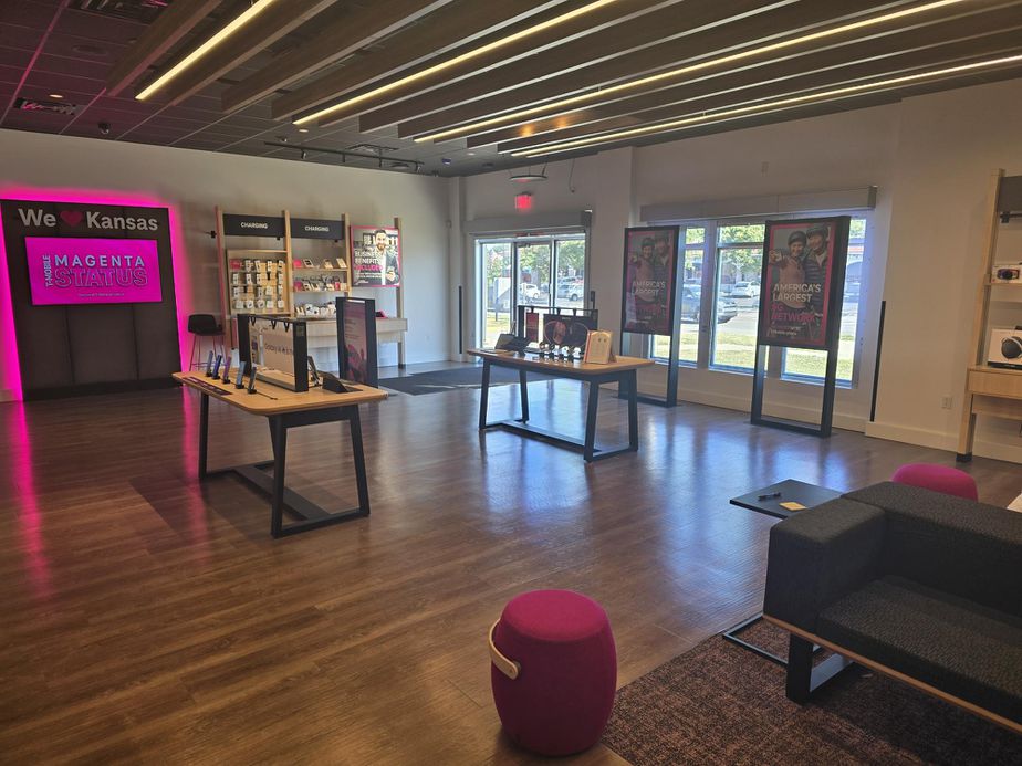 Interior photo of T-Mobile Store at Johnson Dr & Birch St, Mission, KS