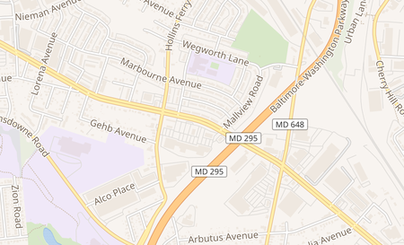 map of 2123 W. Patapsco Ave. Baltimore, MD 21230