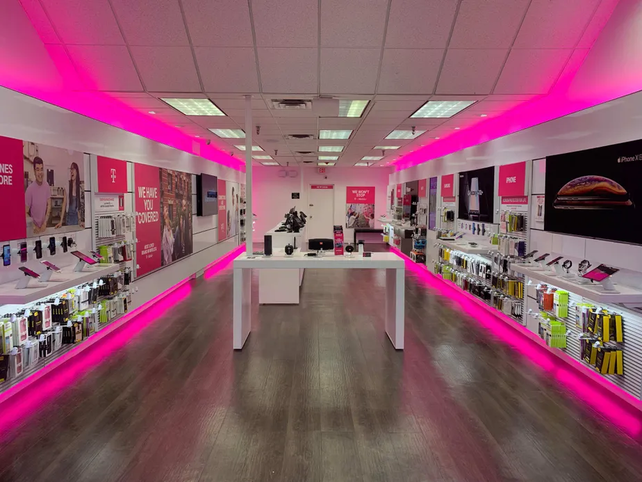 Interior photo of T-Mobile Store at Metro Mall, Middle Village, NY