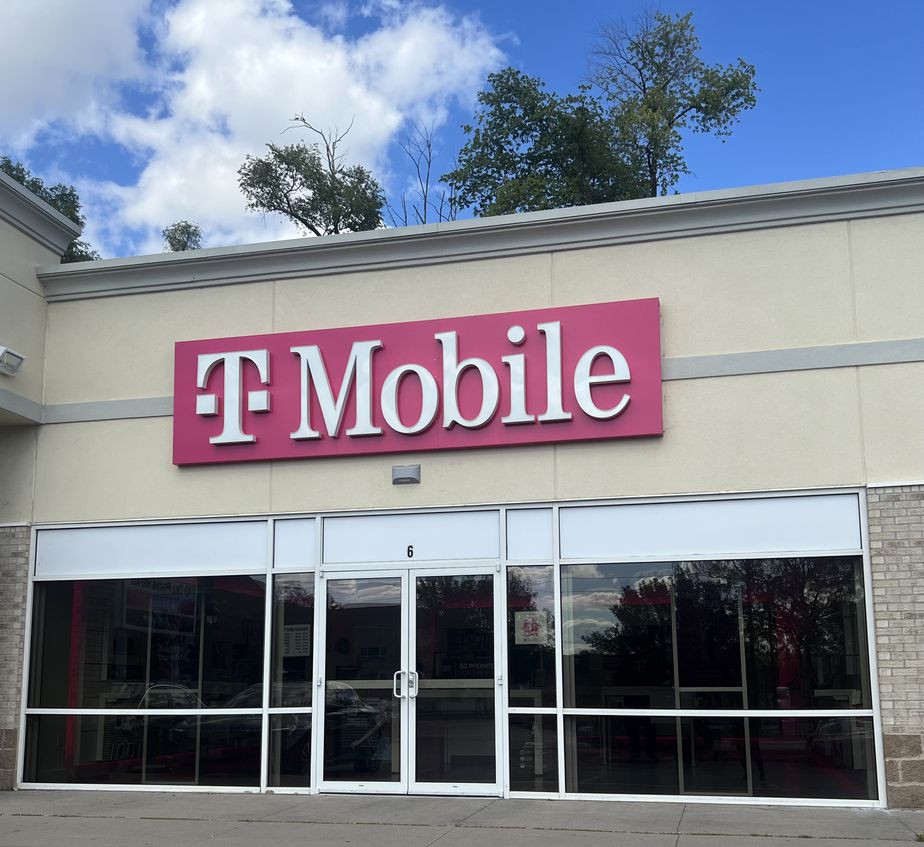 Exterior photo of T-Mobile Store at 2nd St & 25th Ave, Coralville, IA