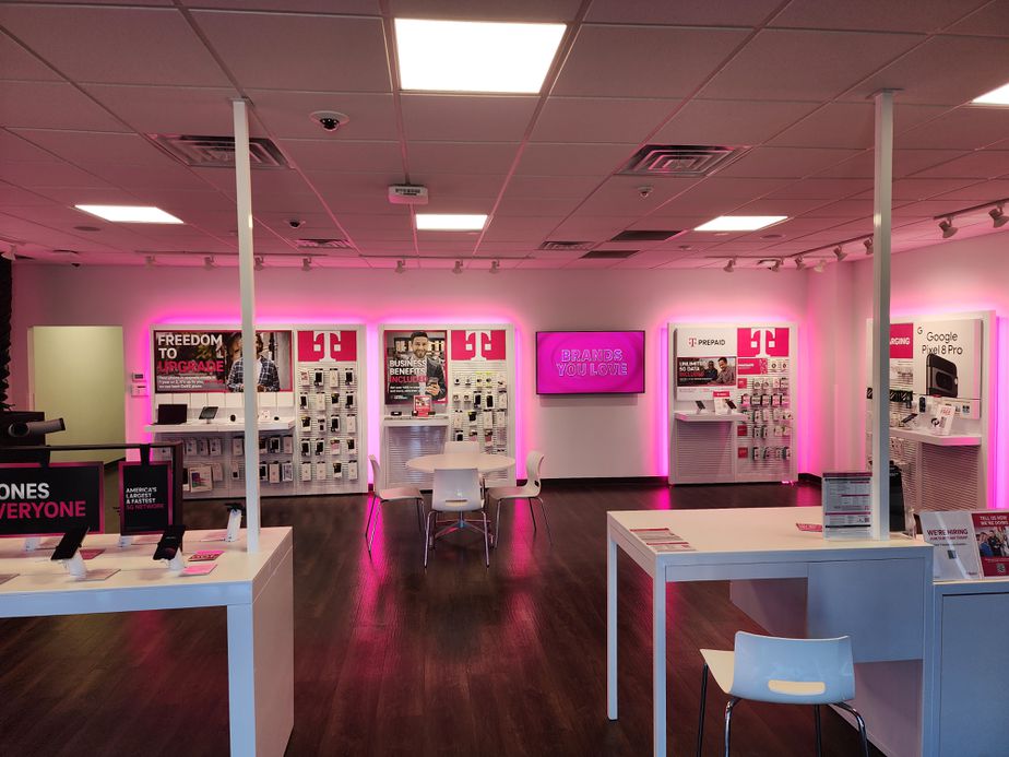 Interior photo of T-Mobile Store at Mall Loop & Middletown Mall, White Hall, WV