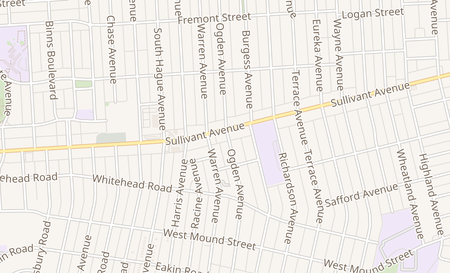 map of 1110 Norton Rd Columbus, OH 43228