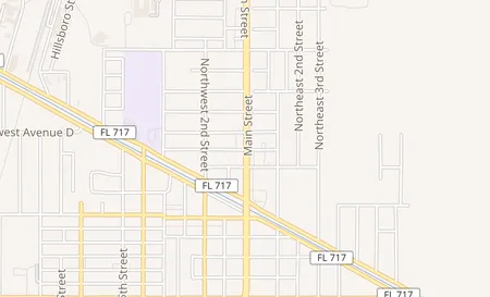 map of 305 N Main St Belle Glade, FL 33430