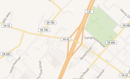 map of 487 W Reservoir Rd, Woodstock, VA 22664