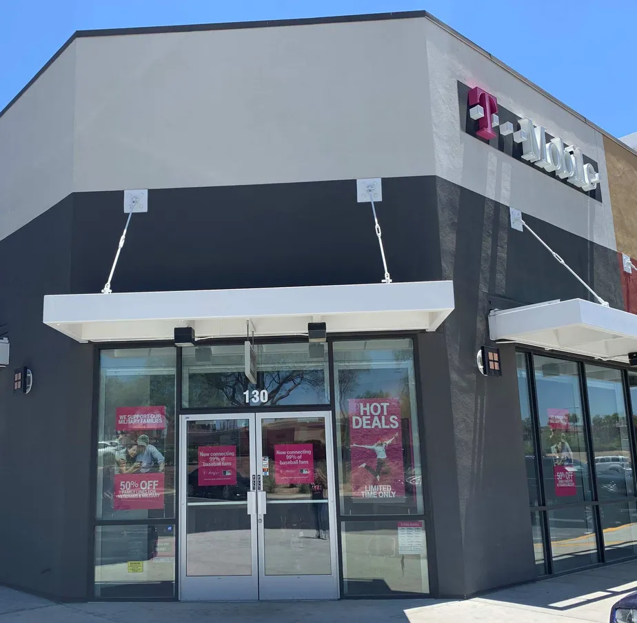 Exterior photo of T-Mobile store at Ft Apache & Tropicana, Las Vegas, NV