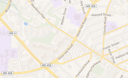map of 5856 Silver Hill Rd District Heights, MD 20747