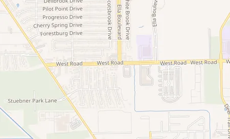 map of 907 West Rd Houston, TX 77038