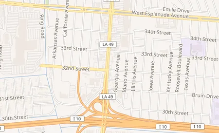 map of 3218 Williams Blvd Kenner, LA 70065